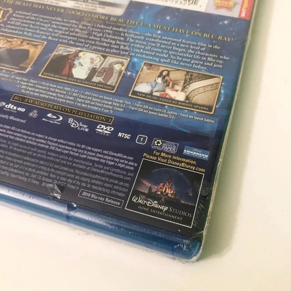 Beauty  and the Beast Blu-ray DVD 3 Disc Set Diamond Edition Sealed - Picture 9 of 13